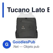 Sac à dos personnalisable Tucano Lato 17 pouces avec logo - Miniature 1