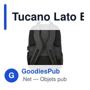 Sac à dos personnalisable Tucano Lato 17 pouces avec logo - Miniature 4