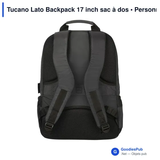 Sac à dos personnalisable Tucano Lato 17 pouces avec logo - Image 4