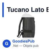 Sac à dos personnalisable Tucano Lato 17 pouces avec logo - Miniature 5