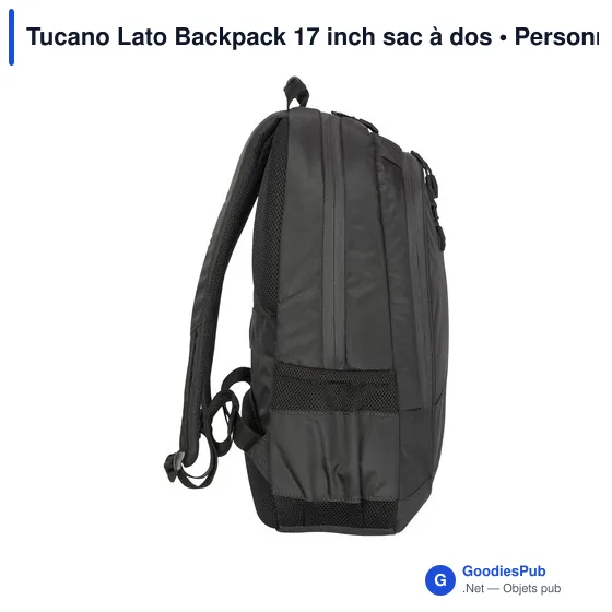 Sac à dos personnalisable Tucano Lato 17 pouces avec logo - Image 5
