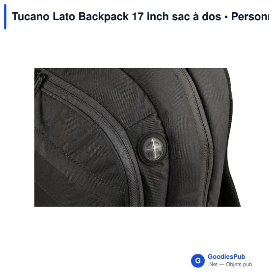 Sac à dos personnalisable Tucano Lato 17 pouces avec logo - Image 8
