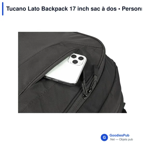Sac à dos personnalisable Tucano Lato 17 pouces avec logo - Image 9
