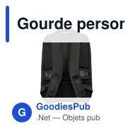 Gourde personnalisée avec logo entreprise pet recyclé noir - Miniature 12