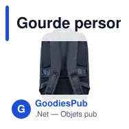 Gourde personnalisée avec logo entreprise pet recyclé noir - Miniature 3