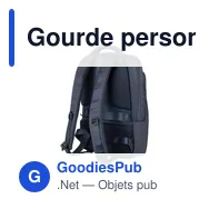 Gourde personnalisée avec logo entreprise pet recyclé noir - Miniature 5