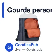 Gourde personnalisée avec logo entreprise pet recyclé noir - Miniature 6