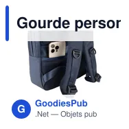 Gourde personnalisée avec logo entreprise pet recyclé noir - Miniature 8