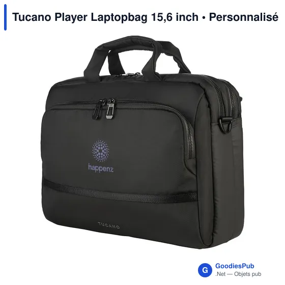 Sacoche ordinateur personnalisable Tucano Player pour logo - Image 2