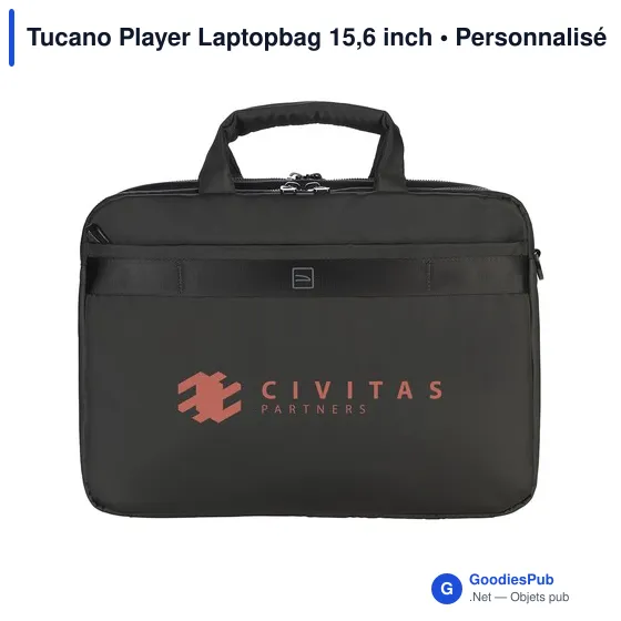 Sacoche ordinateur personnalisable Tucano Player pour logo - Image 4