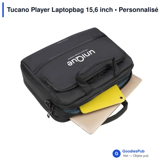 Sacoche ordinateur personnalisable Tucano Player pour logo - Image 8