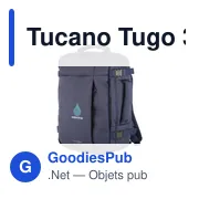Sac à dos cabine personnalisable Tucano Tugo 3M avec logo - Miniature 2