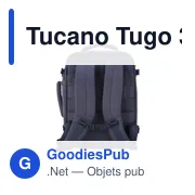 Sac à dos cabine personnalisable Tucano Tugo 3M avec logo - Miniature 3
