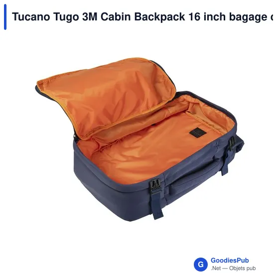 Sac à dos cabine personnalisable Tucano Tugo 3M avec logo - Image 7