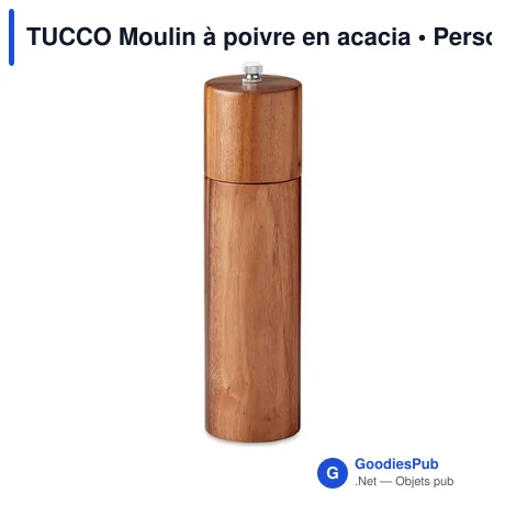 TUCCO Moulin à poivre en acacia