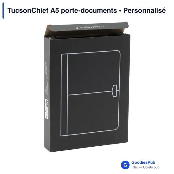 Porte-documents A5 personnalisable TucsonChief avec logo - Image 3