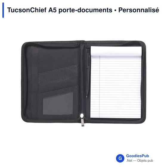 Porte-documents A5 personnalisable TucsonChief avec logo - Image 5
