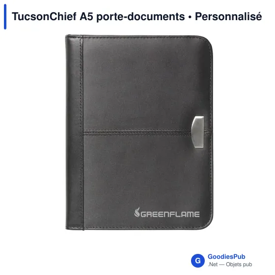 Porte-documents A5 personnalisable TucsonChief avec logo - Image 6