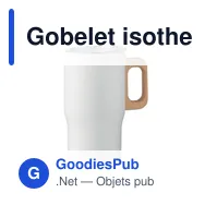Gobelet isotherme personnalisable TUMBOO avec logo - 350ml - Miniature 1