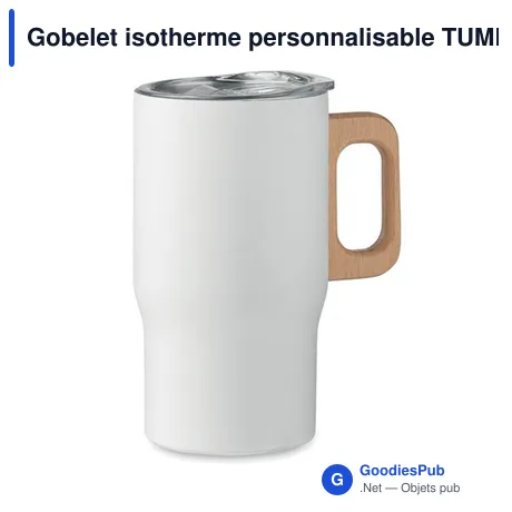 Gobelet isotherme personnalisable TUMBOO avec logo - 350ml