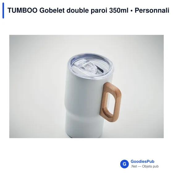 Gobelet isotherme personnalisable TUMBOO avec logo - 350ml - Image 6
