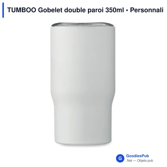 Gobelet isotherme personnalisable TUMBOO avec logo - 350ml - Image 8