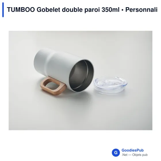 Gobelet isotherme personnalisable TUMBOO avec logo - 350ml - Image 9