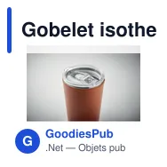 Gobelet isotherme personnalisable en acier inoxydable avec logo - Miniature 6