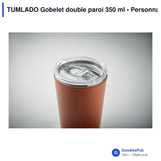 Gobelet isotherme personnalisable en acier inoxydable avec logo - Image 6