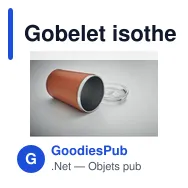 Gobelet isotherme personnalisable en acier inoxydable avec logo - Miniature 8