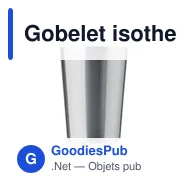 Gobelet isotherme personnalisable en acier inoxydable avec logo - Miniature 9