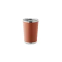 Variante marron - Gobelet isotherme personnalisable en acier inoxydable avec logo