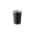 Variante noir - Gobelet isotherme personnalisable en acier inoxydable avec logo