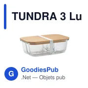 TUNDRA 3 Lunchbox en verre et bambou - Miniature 1