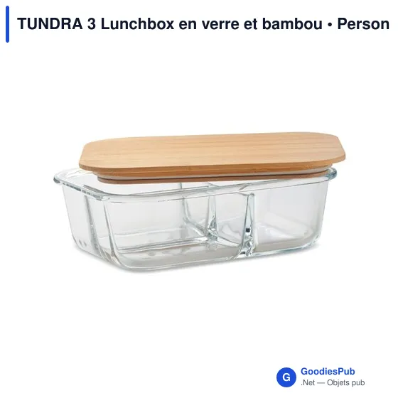 TUNDRA 3 Lunchbox en verre et bambou - Image 3