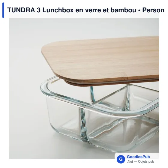 TUNDRA 3 Lunchbox en verre et bambou - Image 6