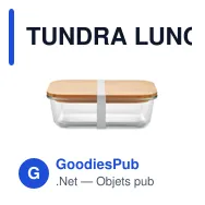 TUNDRA LUNCHBOX Lunchbox en verre et bambou - Miniature 1