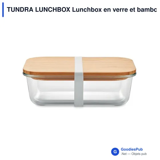 TUNDRA LUNCHBOX Lunchbox en verre et bambou - Image 1