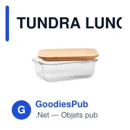 TUNDRA LUNCHBOX Lunchbox en verre et bambou - Miniature 2