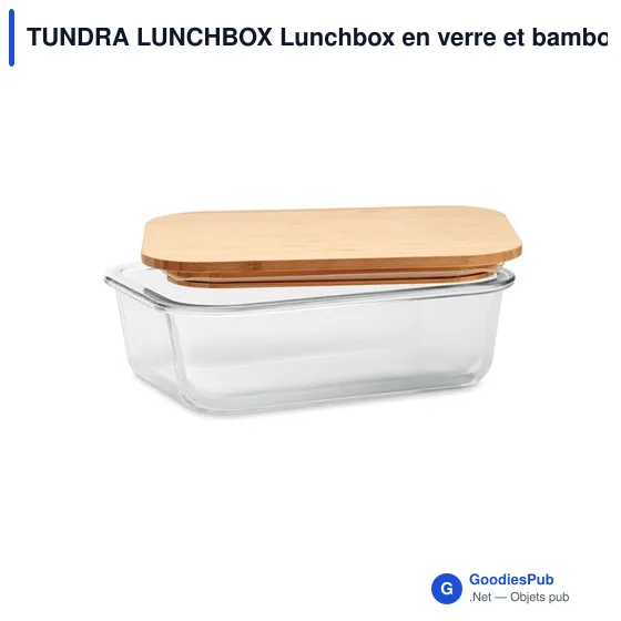 TUNDRA LUNCHBOX Lunchbox en verre et bambou - Image 2