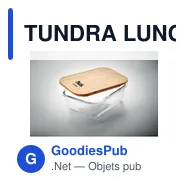TUNDRA LUNCHBOX Lunchbox en verre et bambou - Miniature 3