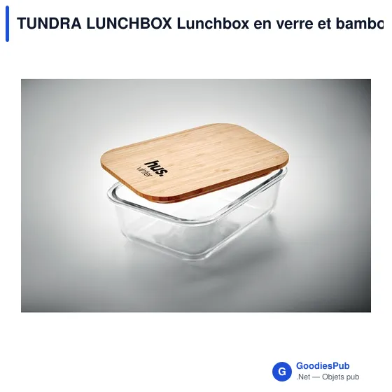 TUNDRA LUNCHBOX Lunchbox en verre et bambou - Image 3
