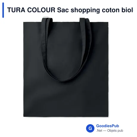 TURA COLOUR Sac shopping coton biologique
