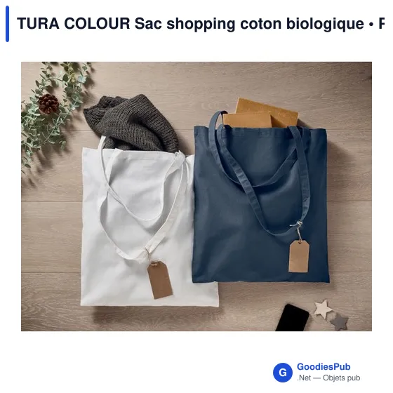 TURA COLOUR Sac shopping coton biologique - Image 12