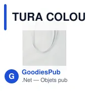 TURA COLOUR Sac shopping coton biologique - Miniature 3