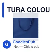TURA COLOUR Sac shopping coton biologique - Miniature 8