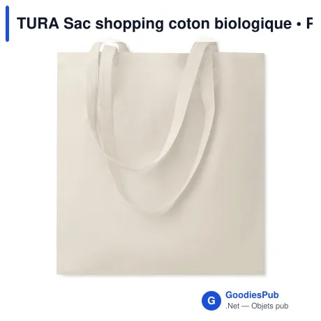 TURA Sac shopping coton biologique