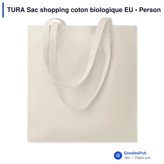 TURA Sac shopping coton biologique - Image 1