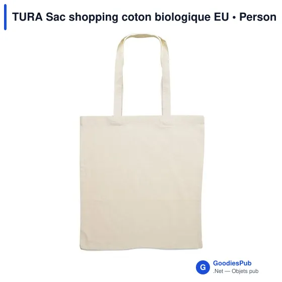TURA Sac shopping coton biologique - Image 2