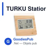 TURKU Station météo finition bambou - Miniature 1